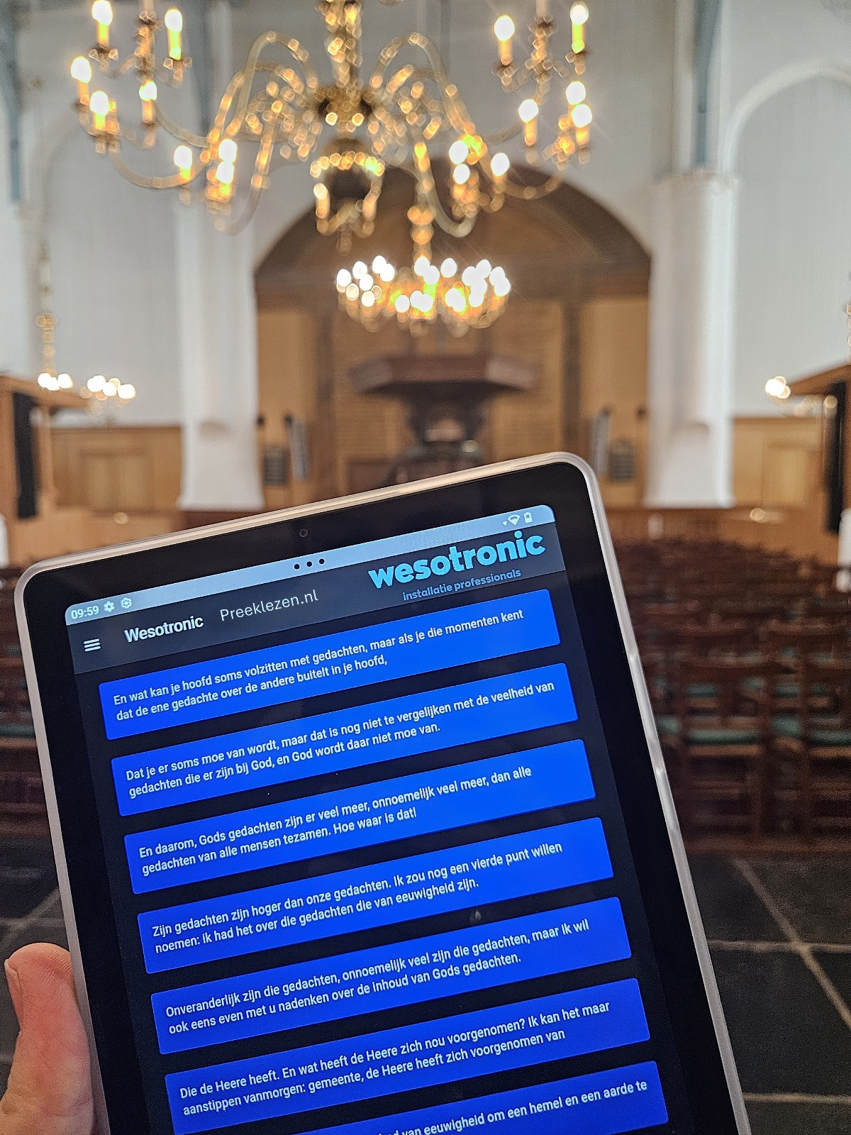 Live preekondertiteling en kerkdienst transcriptie - Preeklezen.nl maakt preken toegankelijk voor doven en slechthorenden